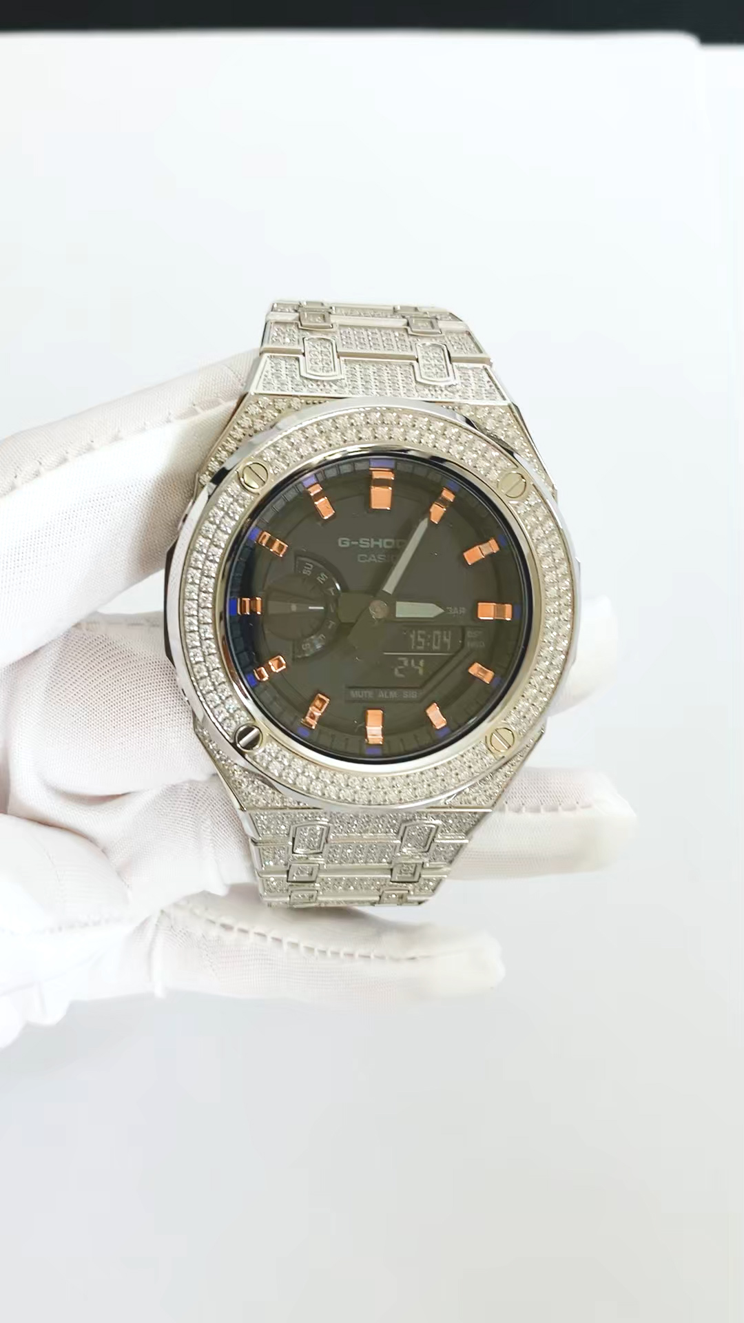 Amazon.com: SRDZ GA2100 Custom Round Bezel Mod Kit,Full Diamond